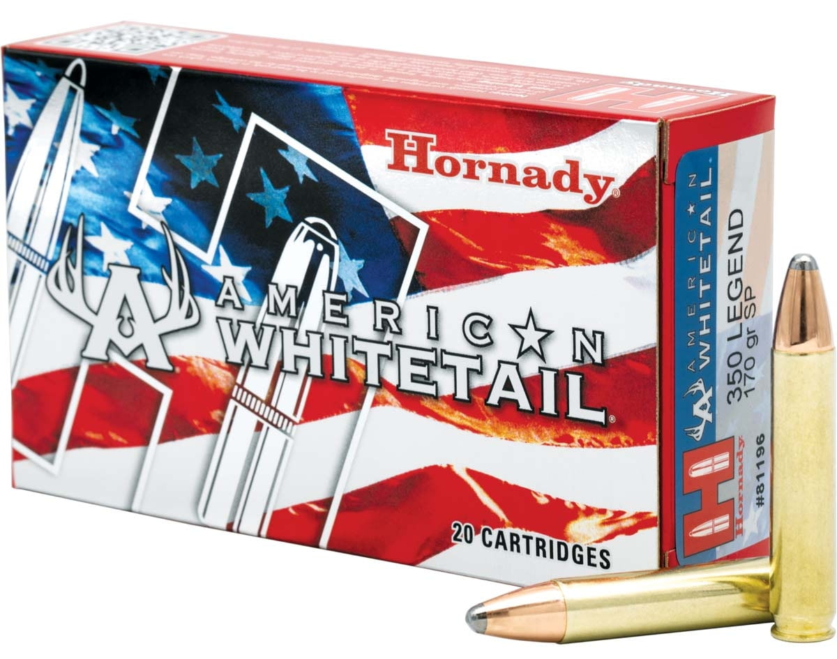 Hornady American Whitetail .350 Legend 170gr. InterLock Rifle Ammo - 20 Rounds