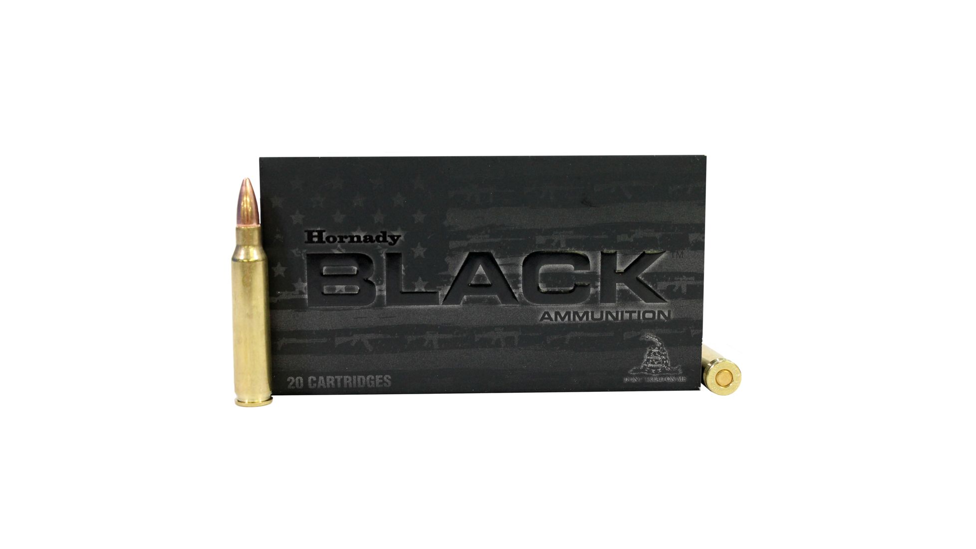 Hornady Black .223 Remington 62 grain FMJ Brass Cased Centerfire Rifle Ammunition
