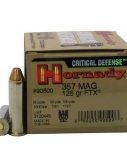 Hornady Critical Defense .357 Magnum 125 grain FTX Centerfire Pistol Ammunition