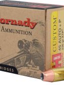 Hornady Custom Handgun .45 ACP +P 230 grain eXtreme Terminal Performance Brass Cased Centerfire Pistol Ammunition