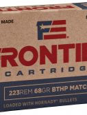 Hornady Frontier .223 Remington 68grain BTHP Match Rifle Ammunition