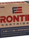 Hornady Frontier 5.56x45mm NATO 68gr. BTHP Match Rifle Ammo - 20 Rounds