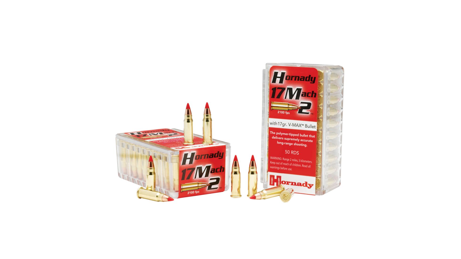 Hornady Rimfire Varmint Express .17 Hornady Mach 2 17 grain V-Max Rimfire Ammunition