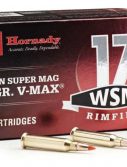 Hornady Rimfire Varmint Express .17 Winchester Super Magnum 20 grain V-Max Brass Cased Rimfire Ammunition
