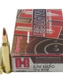 Hornady Superformance Match 5.56x45mm NATO 75 grain BTHP Match Centerfire Rifle Ammunition
