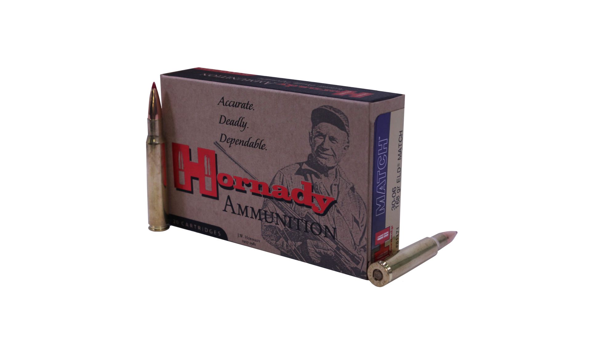 Hornady Vintage Match .30-06 Springfield 168 grain ELD Match Centerfire Rifle Ammunition