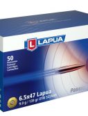 Lapua Scenar 6.5x47mm Lapua 139 grain Scenar Open Tip Match Brass Cased Centerfire Rifle Ammunition