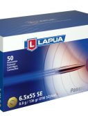 Lapua Scenar-L 6.5x55mm Swedish 136 grain Scenar-L Open Tip Match Brass Cased Centerfire Rifle Ammunition