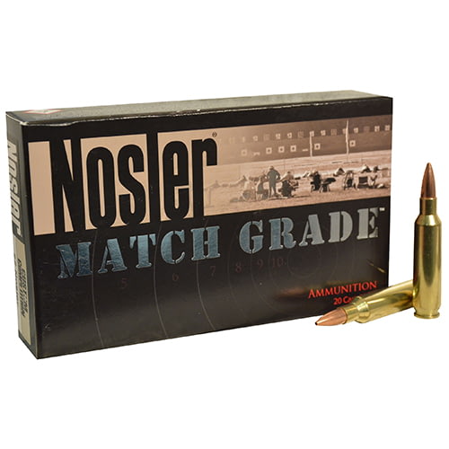 Nosler .22 Nosler Custom Competition 77 grain Brass Cased Rifle Ammunition