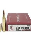 Nosler .264 Winchester Magnum AccuBond 130 grain Brass Cased Rifle Ammunition