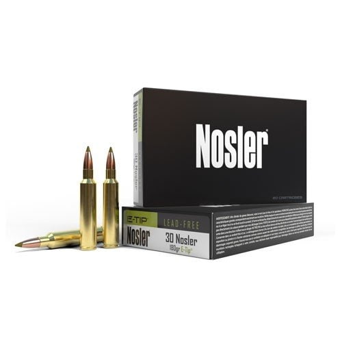 Nosler .30 Nosler E-Tip 180 grain Brass Cased Rifle Ammunition