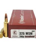 Nosler .325 Winchester Short Magnum AccuBond 200 grain Brass Cased Rifle Ammunition