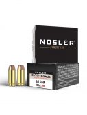 Nosler .40 S&W Jacketed Hollow Point 180 grain Brass Cased Pistol Ammunition