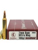 Nosler 7mm Remington Ultra Magnum AccuBond 160 grain Brass Cased Rifle Ammunition 3