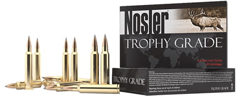 Nosler 7mm Winchester Short Magnum Long Range AccuBond 175 grain Brass Cased Rifle Ammunition