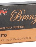 PMC 25A Bronze 25 ACP 50 Gr Full Metal Jacket (FMJ) 50 Bx/ 20 Cs