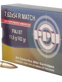 PPU Match 7.62x54mmR 182 Gr Full Metal Jacket Rifle Ammunition