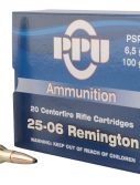 PPU PP2506P Standard Rifle 25-06 Rem 100 Gr Pointed Soft Point (PSP) 20 Bx/ 10