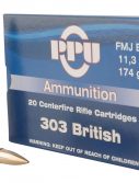 PPU PP303F Standard Rifle 303 British 174 Gr Full Metal Jacket (FMJ) 20 Bx/ 10