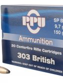 PPU PP303S1 Standard Rifle 303 British 150 Gr Soft Point (SP) 20 Bx/ 10 Cs