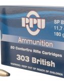 PPU PP303S2 Standard Rifle 303 British 180 Gr Soft Point (SP) 20 Bx/ 10 Cs