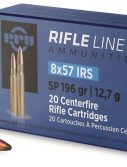 PPU PP857I Standard Rifle 8x57 IRS 196 Gr Soft Point 20 Bx/ 10 Cs