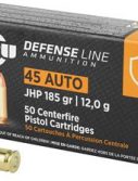 PPU PPD45 Defense 45 ACP 185 Gr Jacketed Hollow Point 50 Bx/ 10 Cs