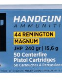 PPU PPH44MH Handgun 44 Rem Mag 240 Gr Jacketed Hollow Point 50 Bx/ 10 Cs