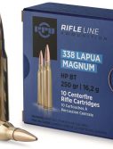 Ppu Ammo .338 Lapua Magnum 250gr. Hpbt 10-pack