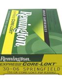 Remington Core-Lokt .30-06 Springfield 150 Grain Core-Lokt Pointed Soft Point Centerfire Rifle Ammunition
