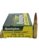 Remington Core-Lokt .308 Winchester 180 Grain Core-Lokt Pointed Soft Point Centerfire Rifle Ammunition