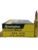 Remington High Performance Rifle .243 Winchester 80 Grain Pointed Soft Point Centerfire Rifle Ammunition