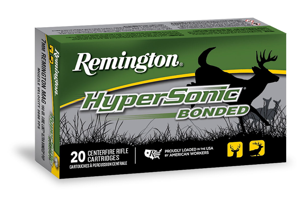 Remington Hypersonic Rifle Bonded .243 Winchester 100 Grain Core-Lokt Ultra Bonded Pointed Soft Point Centerfire Rifle Ammunition