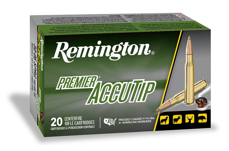 Remington Premier Accutip .243 Winchester 75 Grain AccuTip-V Boat Tail Centerfire Rifle Ammunition