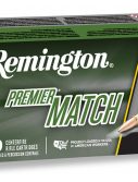 Remington Premier Match .223 Remington 77 Grain Sierra MatchKing Boat-Tail Hollow Point Centerfire Rifle Ammunition