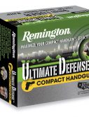 Remington Ultimate Defense Compact .40 S&W 180 Grain Bonded Jacketed Hollow Point Centerfire Pistol Ammunition