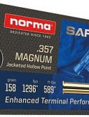 Ruag Swiss P Norma Ammo .357mag Safeguard 158gr. Jhp 50-pack