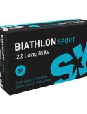 SK Biathlon Sport .22 Long Rifle 40 grain Lead Round Nose Brass Cased Rimfire Ammunition