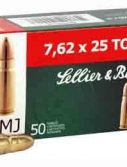 Sellier & Bellot Ammo 7.62x25 Tokarev 85gr. Fmj-rn 50-pack