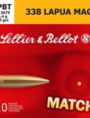 Sellier & Bellot SB338LMB Rifle 338 Lapua Mag 300 Gr Hollow Point Boat Tail (HP