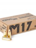 Sig Sauer Elite Ball 9mm +P 124 grain Full Metal Jacket Brass Cased Centerfire Pistol Ammunition