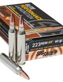 Sig Sauer Elite Copper Hunting .223 Remington 60 grain Hunting Tipped Brass Cased Centerfire Rifle Ammunition