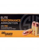 Sig Sauer Elite Performance .357 SIG 125 grain Full Metal Jacket Brass Cased Centerfire Pistol Ammunition