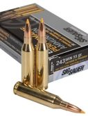 Sig Sauer SIG Hunting Rifle Ammunition .243 Winchester 55 grain Full Metal Jacket Brass Cased Centerfire Rifle Ammunition