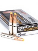Sig Sauer Subsonic .300 AAC Blackout 205 Grain Subsonic Hunting Tipped Brass Cased Centerfire Rifle Ammunition