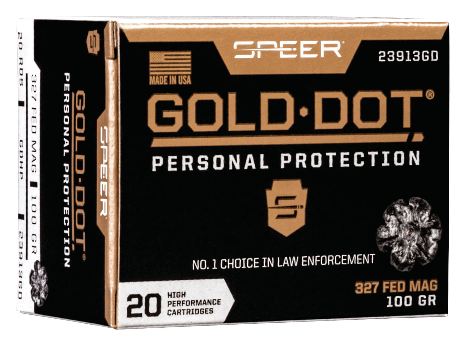Speer Gold Dot .38 Special 100 grain Gold Dot Hollow Point Centerfire Pistol Ammunition