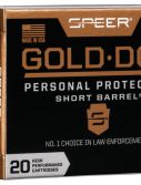 Speer Gold Dot .38 Special +P 135 grain Gold Dot Hollow Point Short Barrel Centerfire Pistol Ammunition