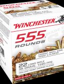 Winchester 555 .22 Long Rifle 36 grain Copper Plated Hollow Point Rimfire Ammunition