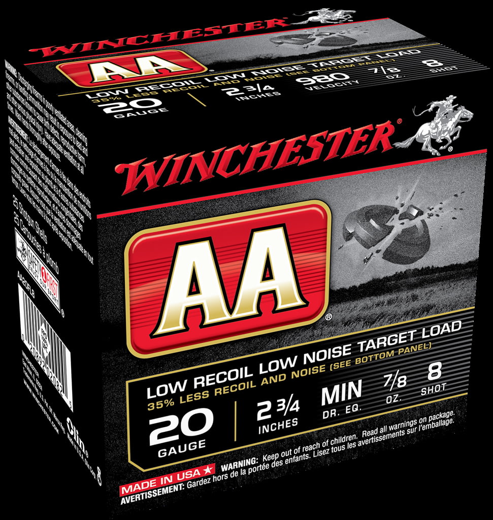 Winchester AA 20 Gauge 7/8 oz 2.75" 980 ft/s Centerfire Shotgun Ammunition
