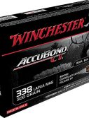 Winchester Ammo S338LCT Expedition Big Game 338 Lapua Mag 300 Gr AccuBond CT 20